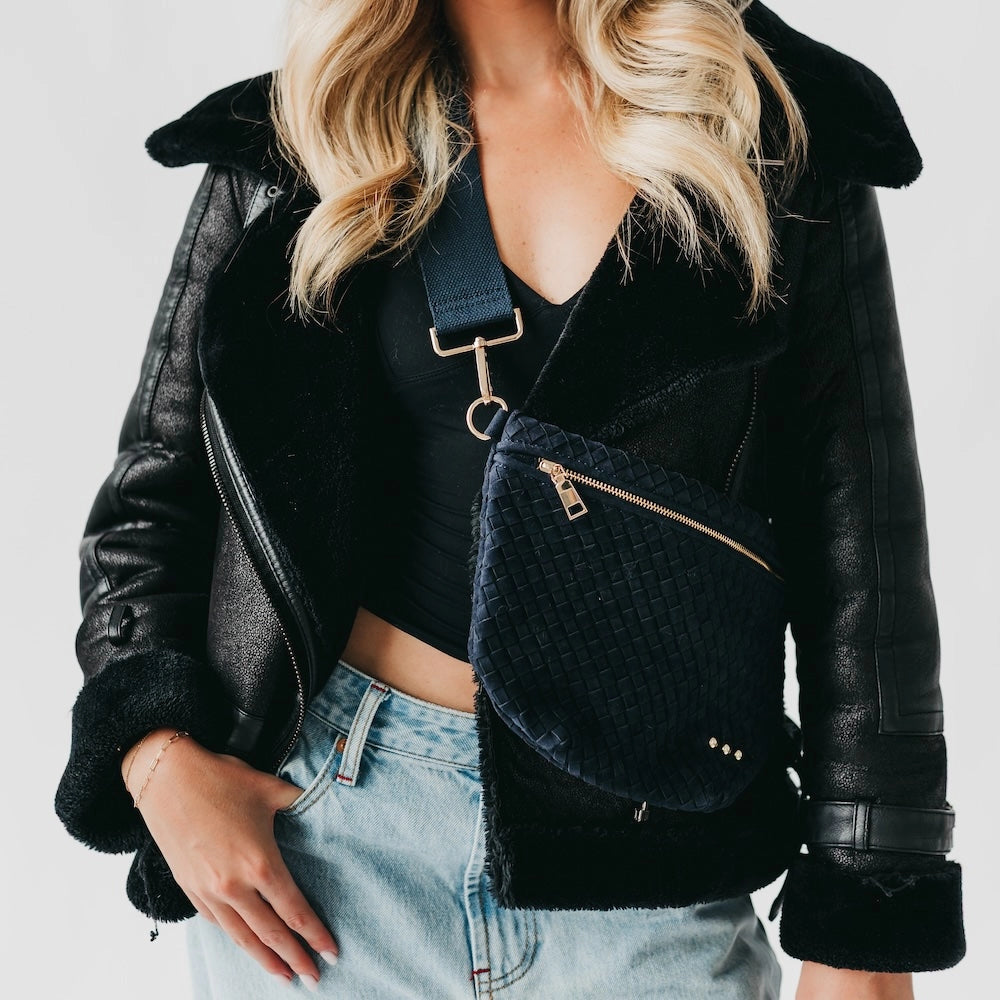 Suede Westlyn Woven Bum Bag - Multiple Colors