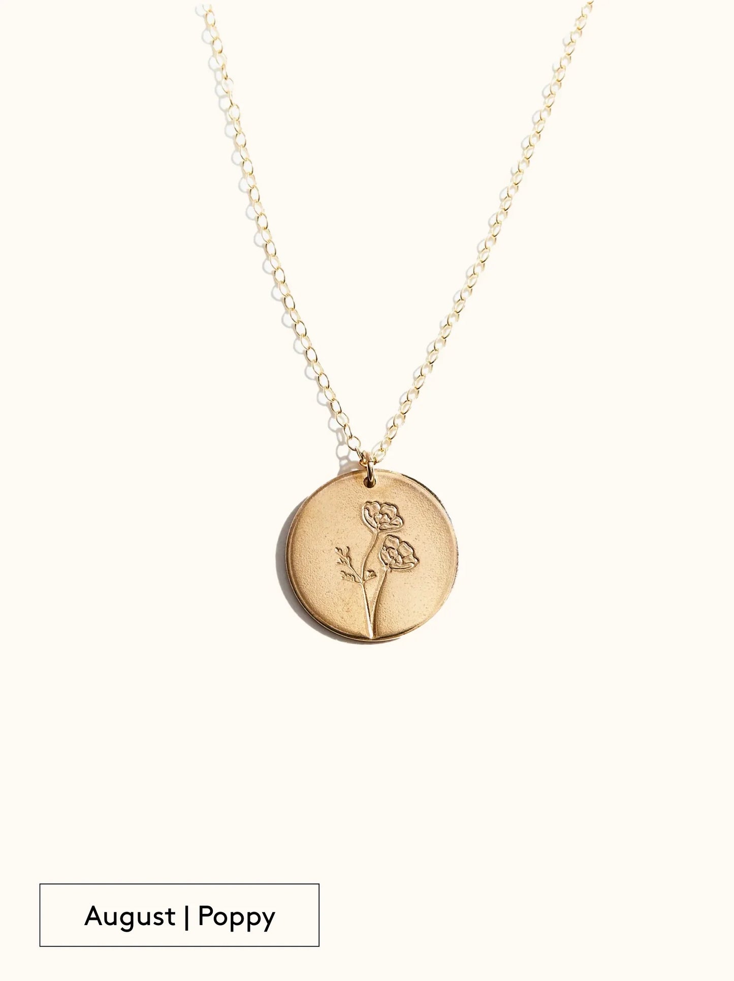 Floral Birth Month Necklace