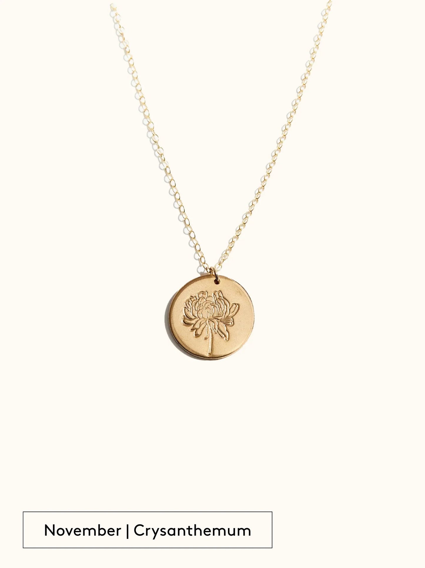 Floral Birth Month Necklace