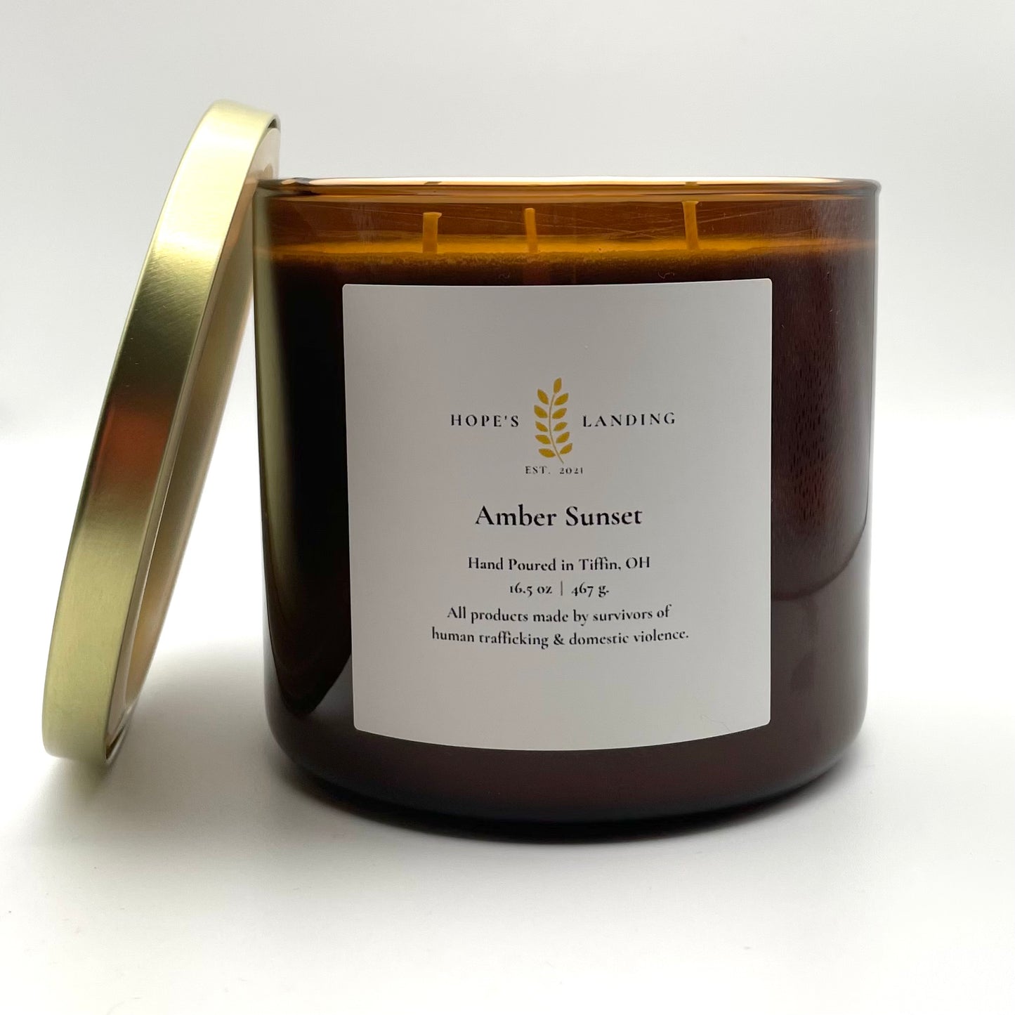 Amber Sunset Candle - Multiple Sizes Available