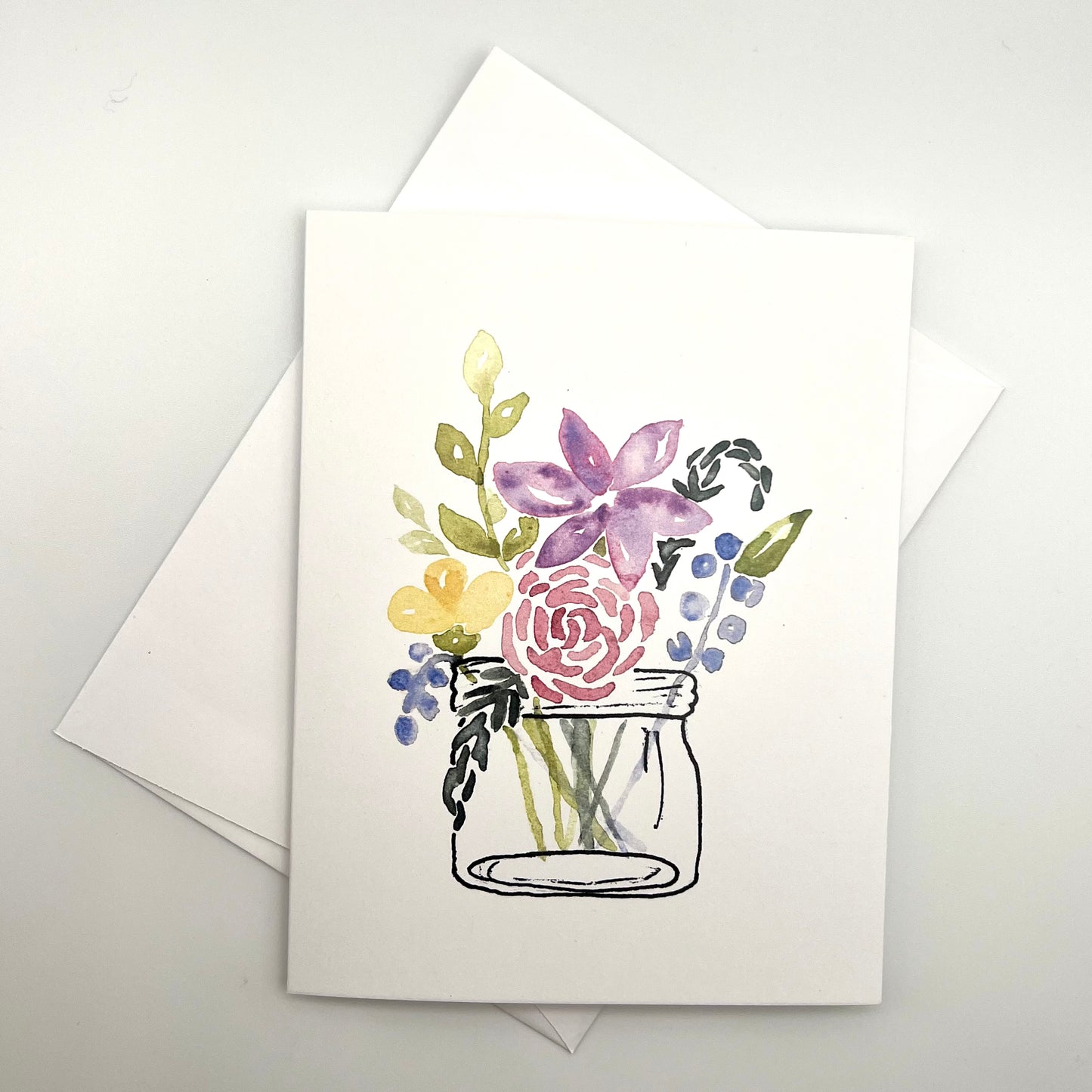 Large Watercolor Greeting Cards (5.5" x 4.25")