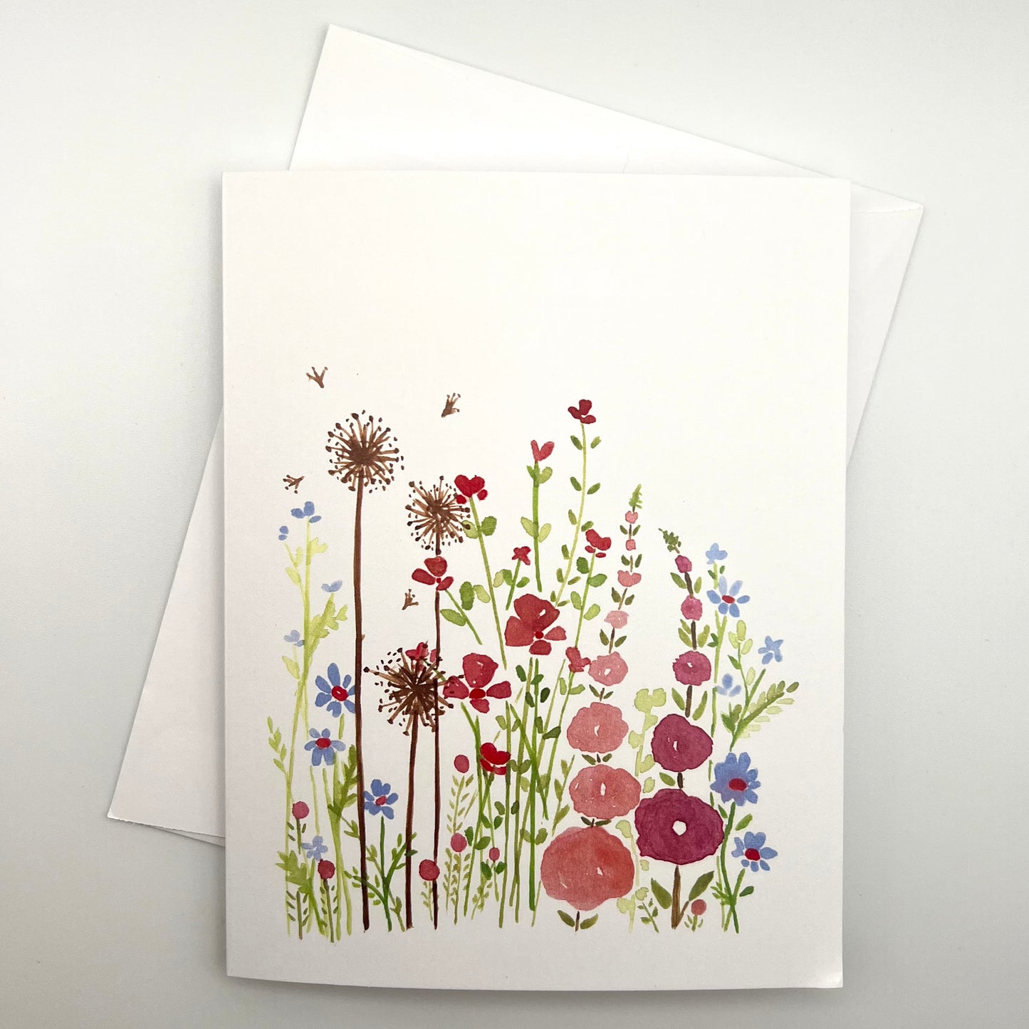Large Watercolor Greeting Cards (5.5" x 4.25")