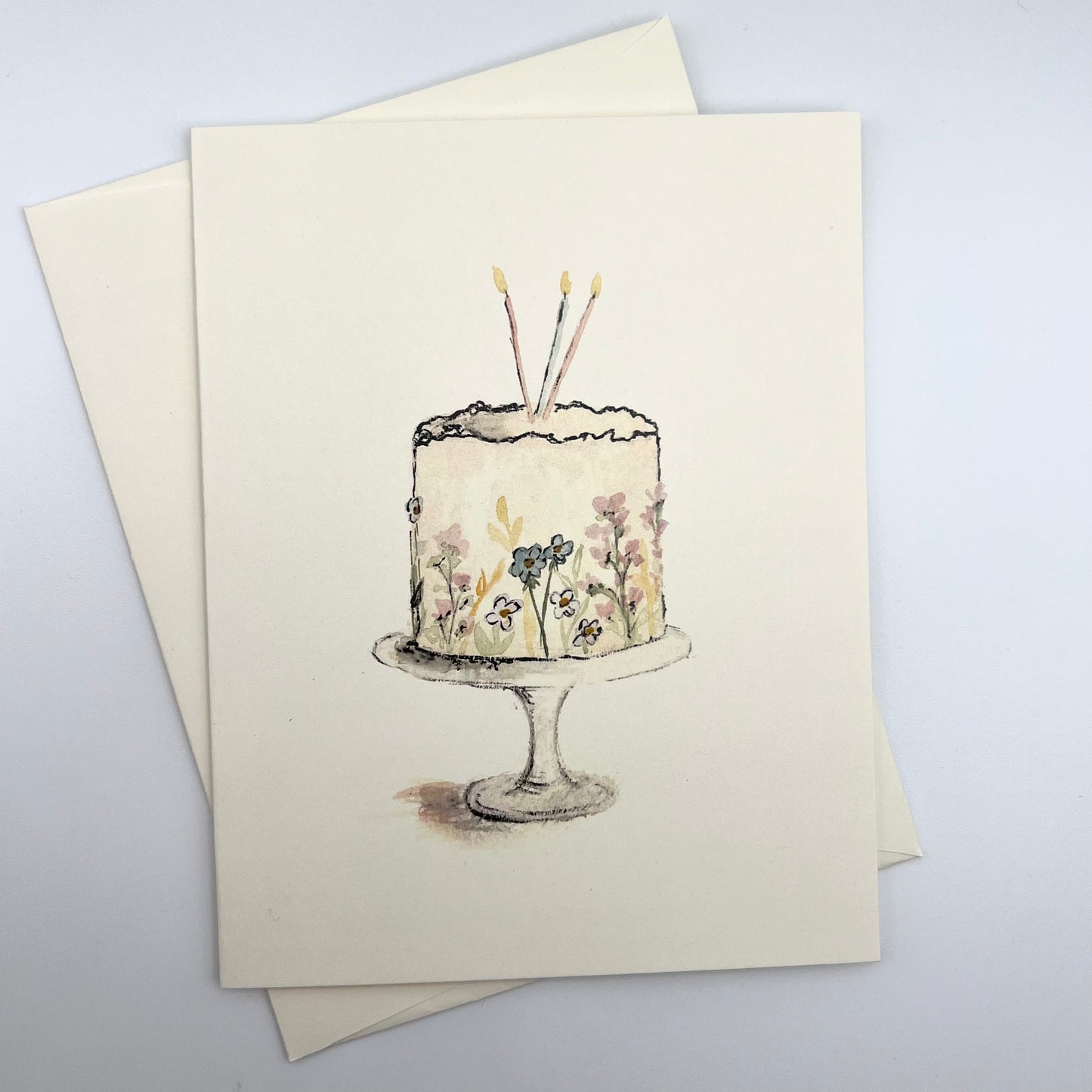 Large Watercolor Greeting Cards (5.5" x 4.25")