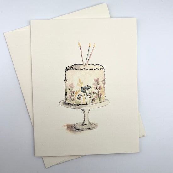 Large Watercolor Greeting Cards (5.5" x 4.25")