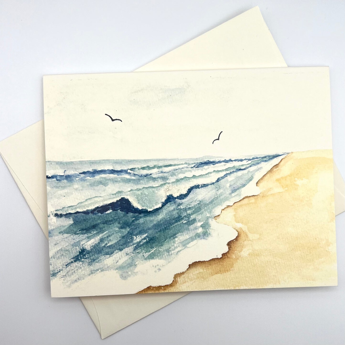 Large Watercolor Greeting Cards (5.5" x 4.25")