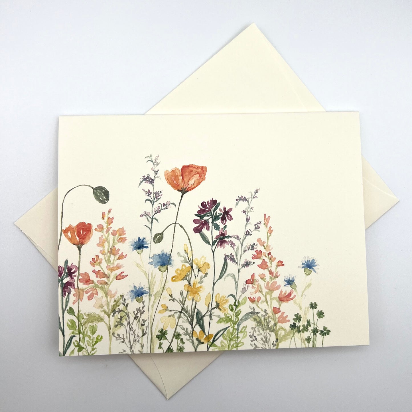 Large Watercolor Greeting Cards (5.5" x 4.25")