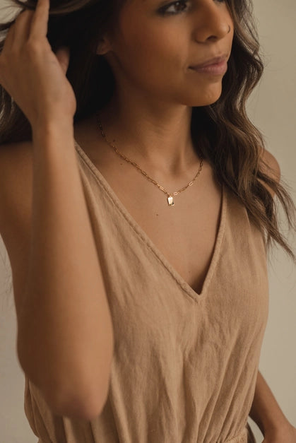 Hope + Future Tag Necklace