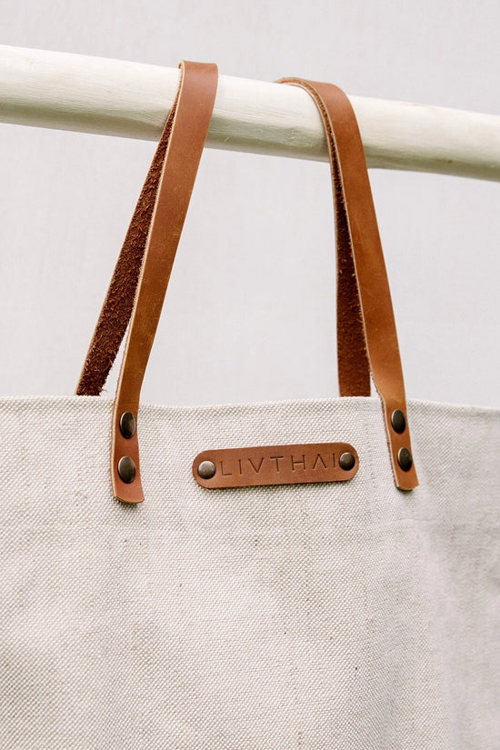 Ivory Canvas Tote