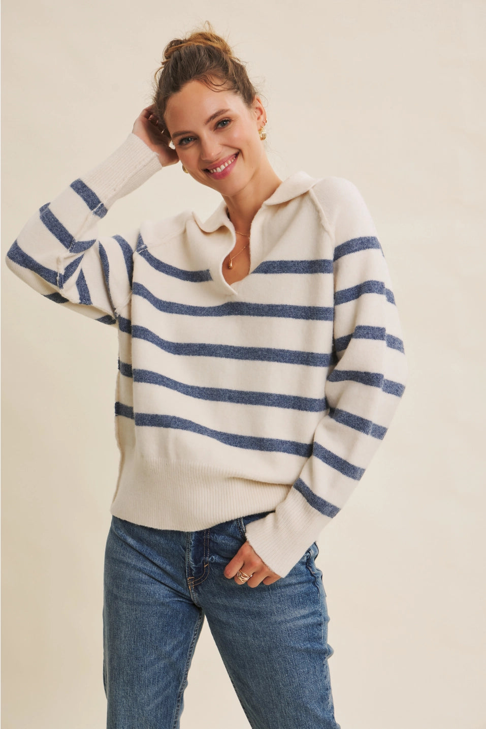 Cozy Classic Stripe Sweater | Multiple Colors