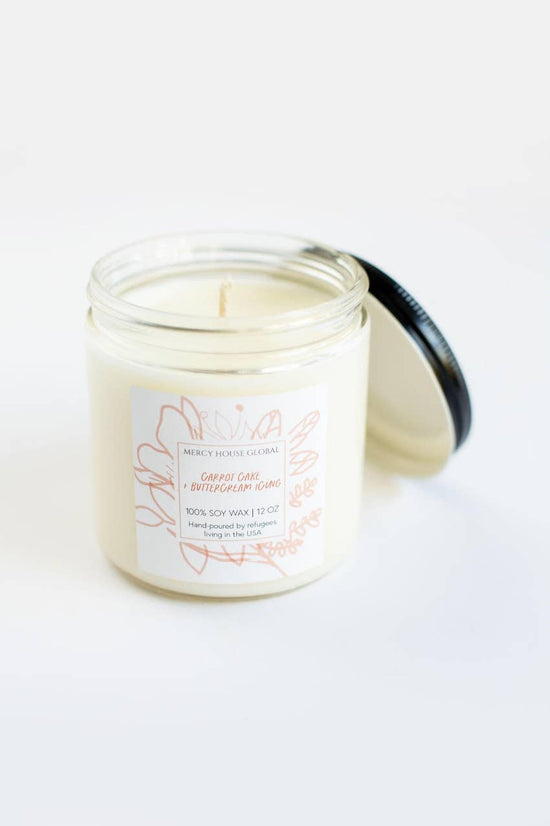 Carrot Cake + Buttercream Icing Candle - 12oz.