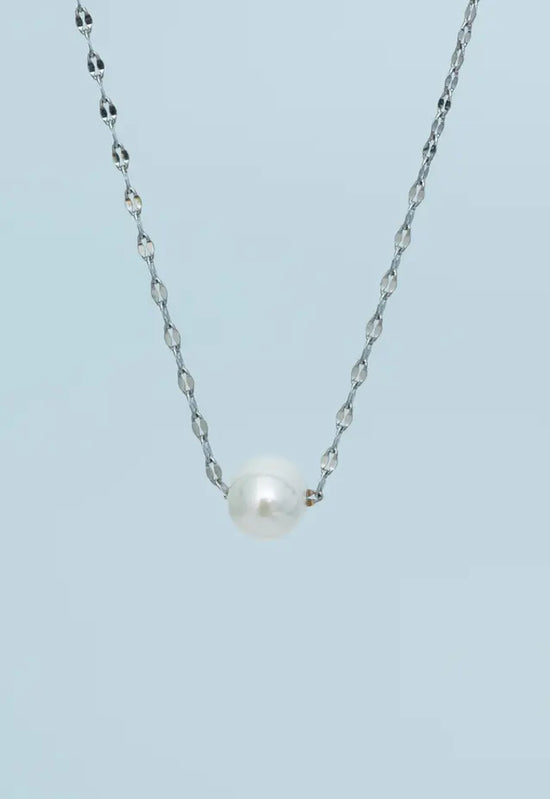Annie Silver Pearl Necklace