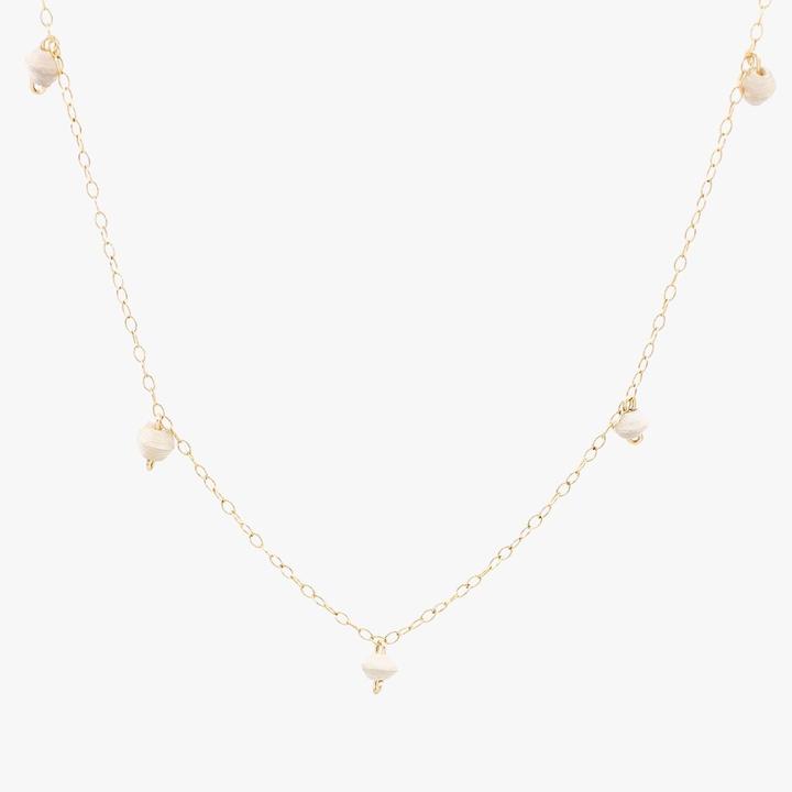 The Neima Tiny Bead Drop Necklace