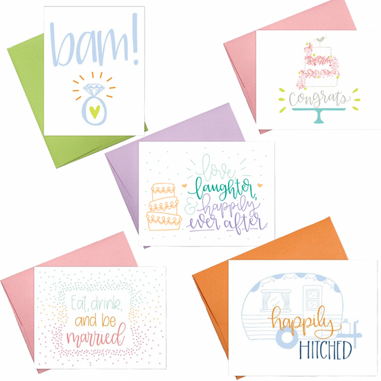 Wedding / Engagement Cards - Multiple Variations Available