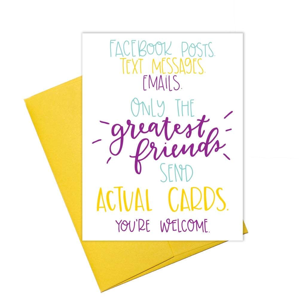 Friendship Cards - Multiple Variations Available