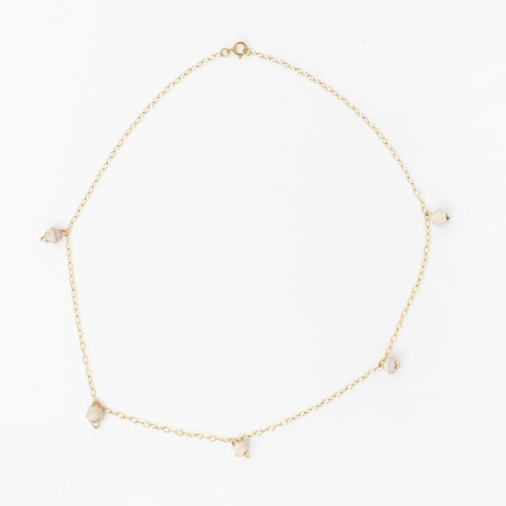The Neima Tiny Bead Drop Necklace