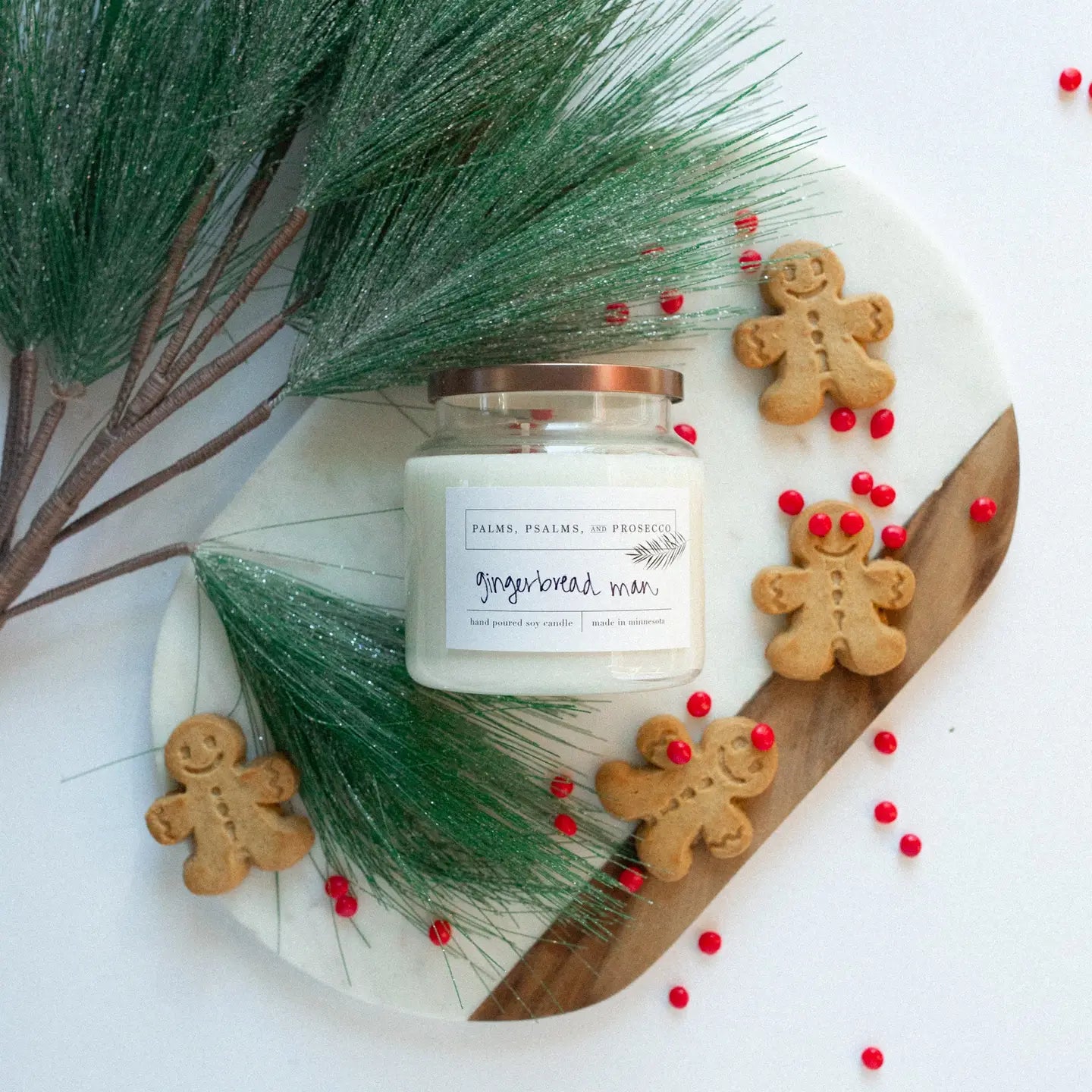 Gingerbread Man Soy Candle | Multiple Sizes