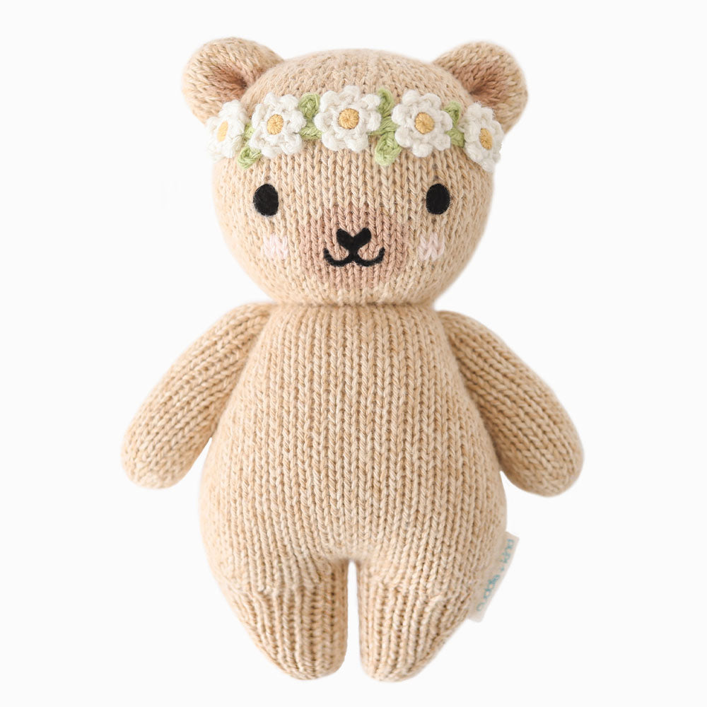 Baby Honey Bear - Ivory Flower Crown