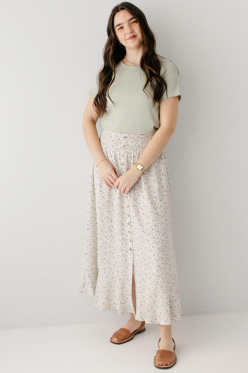 Ditsy Floral Maxi Skirt