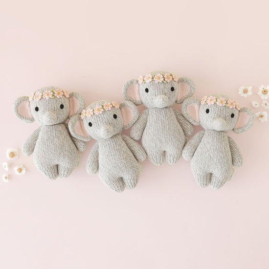 Baby Elephant - Blush Flower Crown