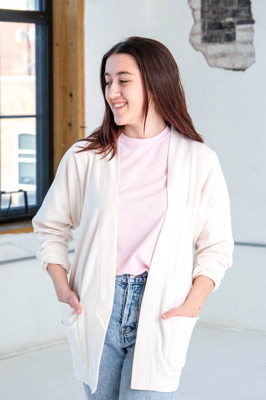 Fleece Rib Cardigan