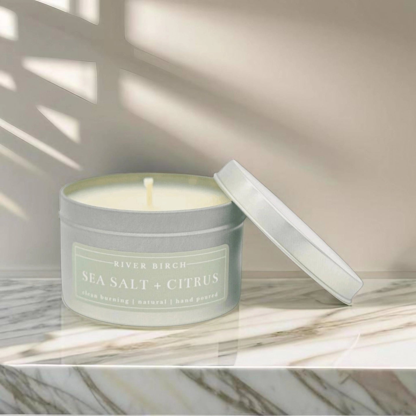 Sea Salt + Citrus Candle - 8oz Tin