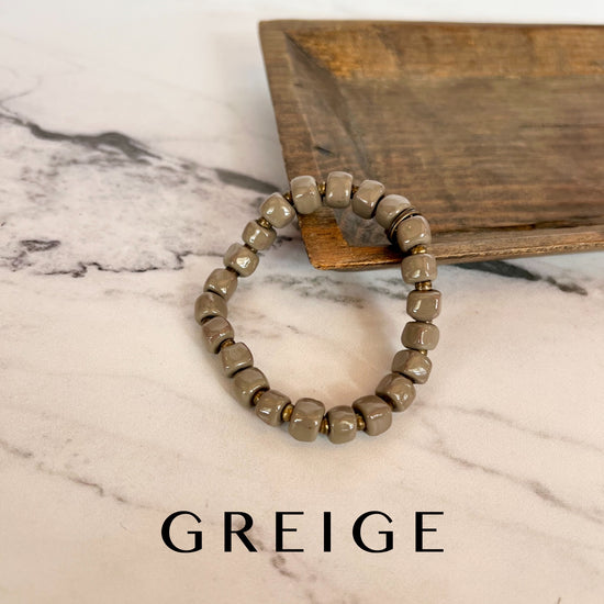 *Square Beaded Bèl Kòz Bracelets