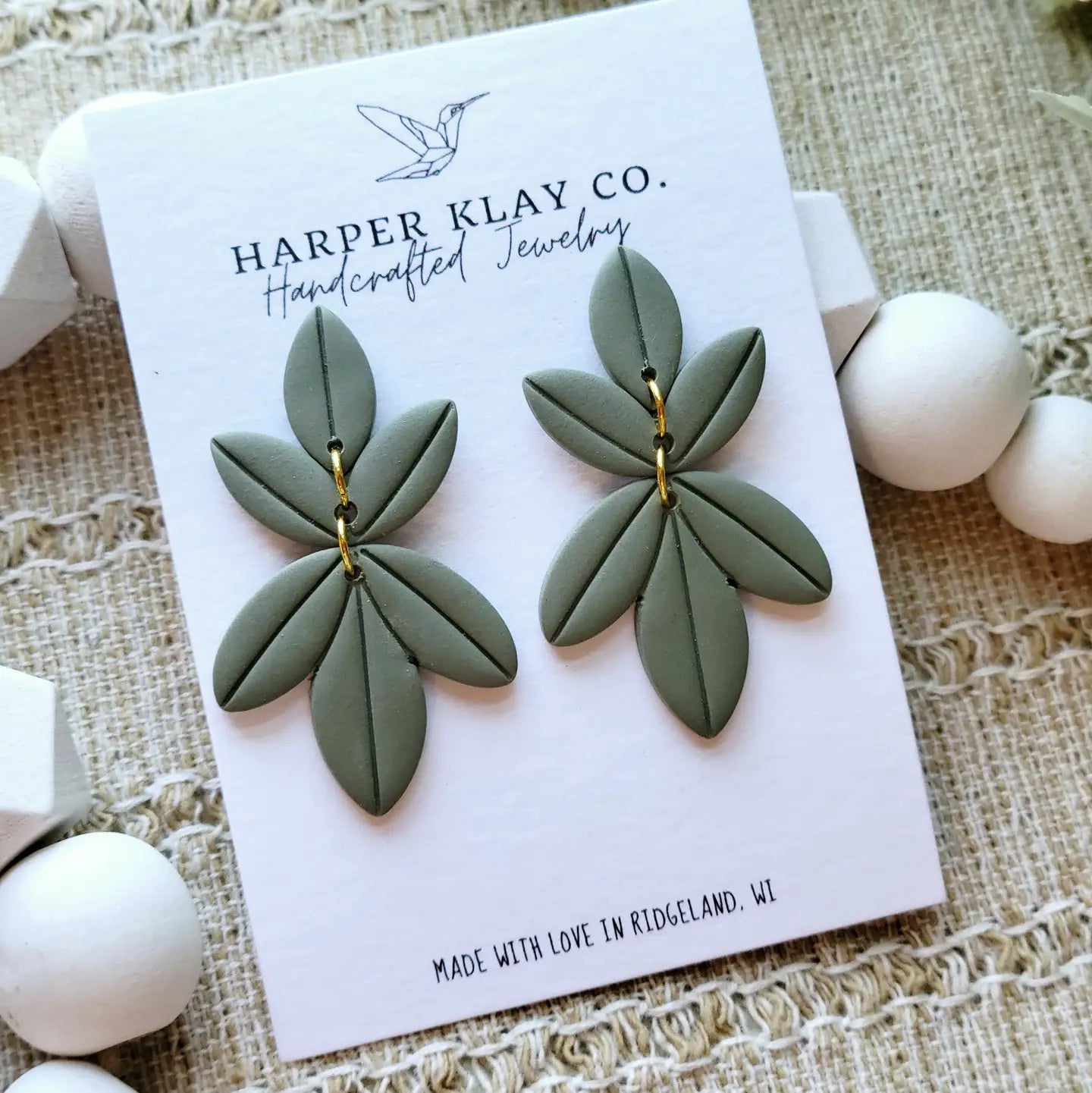 The Allison Set - Polymer Clay Dangle Earrings