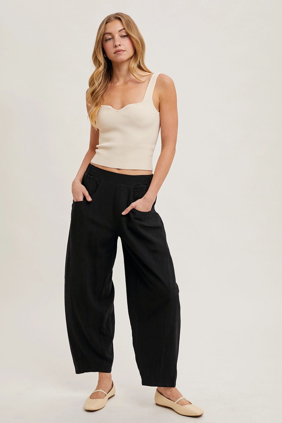 Relaxed Barrel Pants