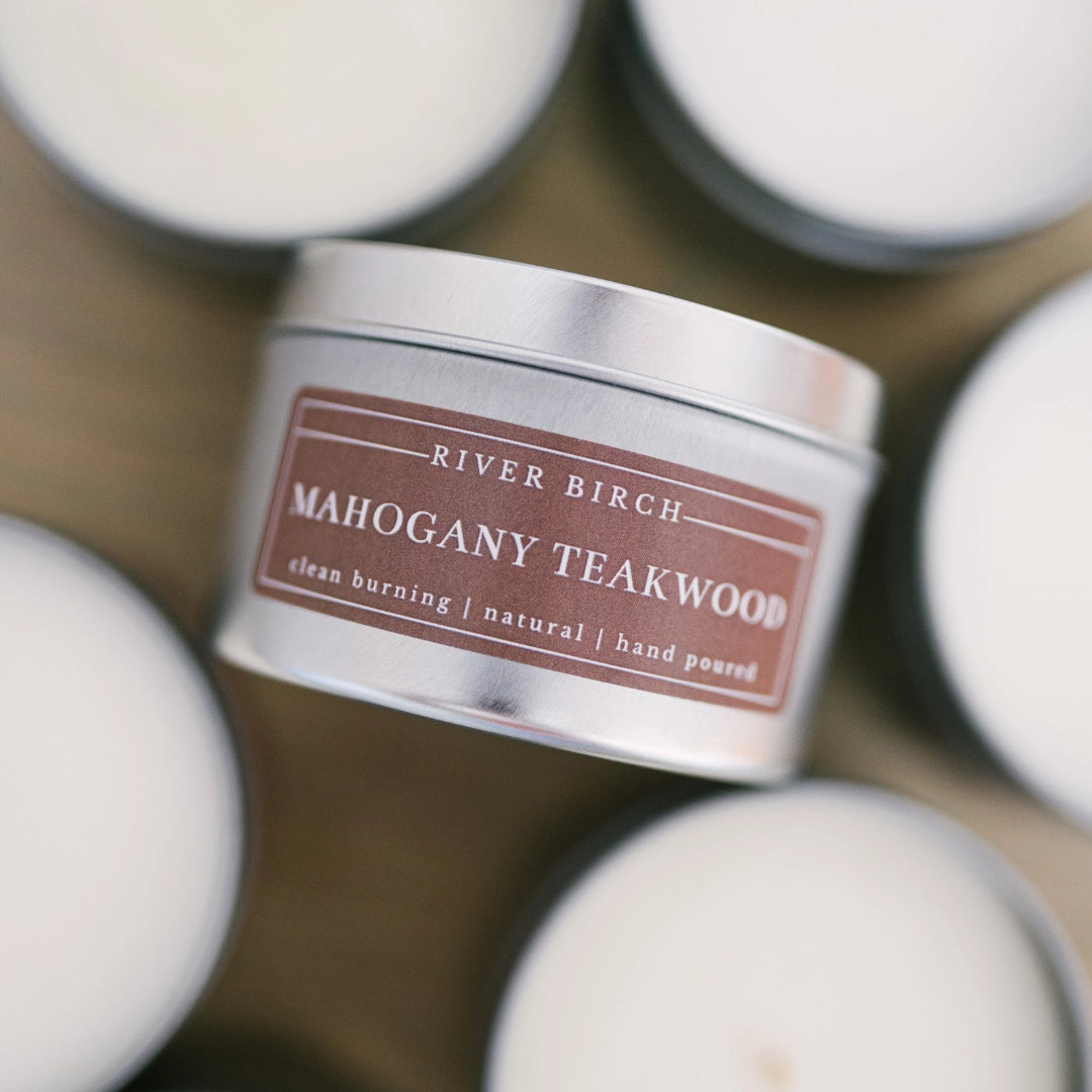 Mahogany Teakwood Candle - 8oz Tin