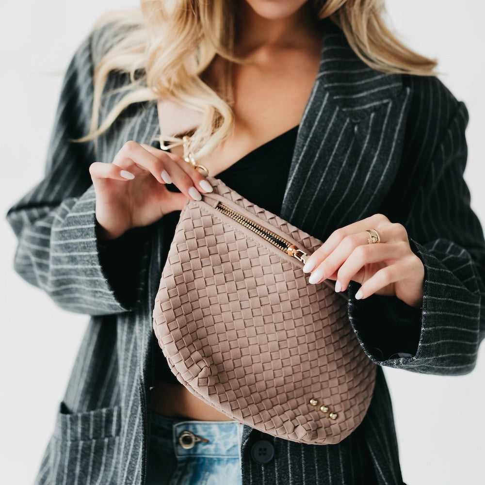 Suede Westlyn Woven Bum Bag - Multiple Colors
