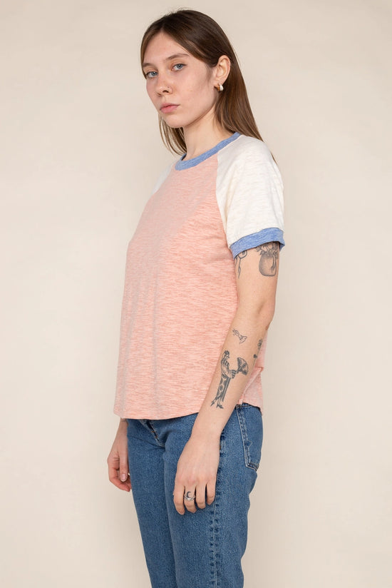 Color Blocked Ringer Tee