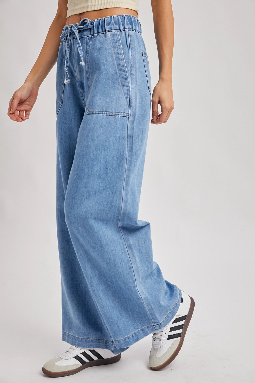 Denim Wide Leg Jeans