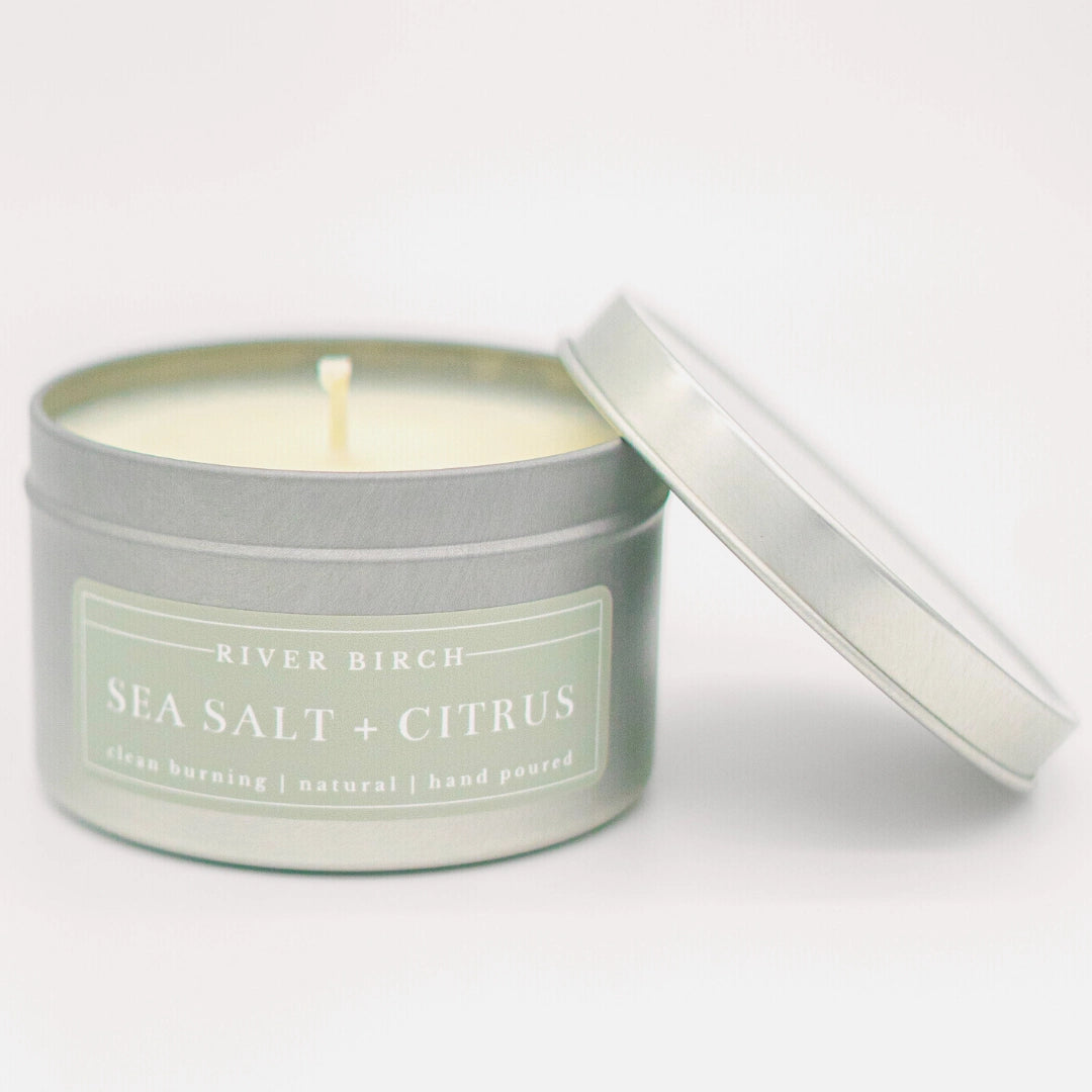 Sea Salt + Citrus Candle - 8oz Tin