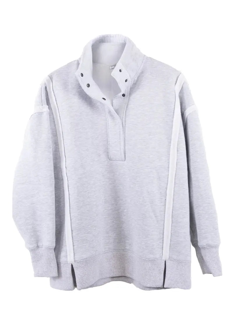 Gray Vintage Wash Pullover Sweatshirt