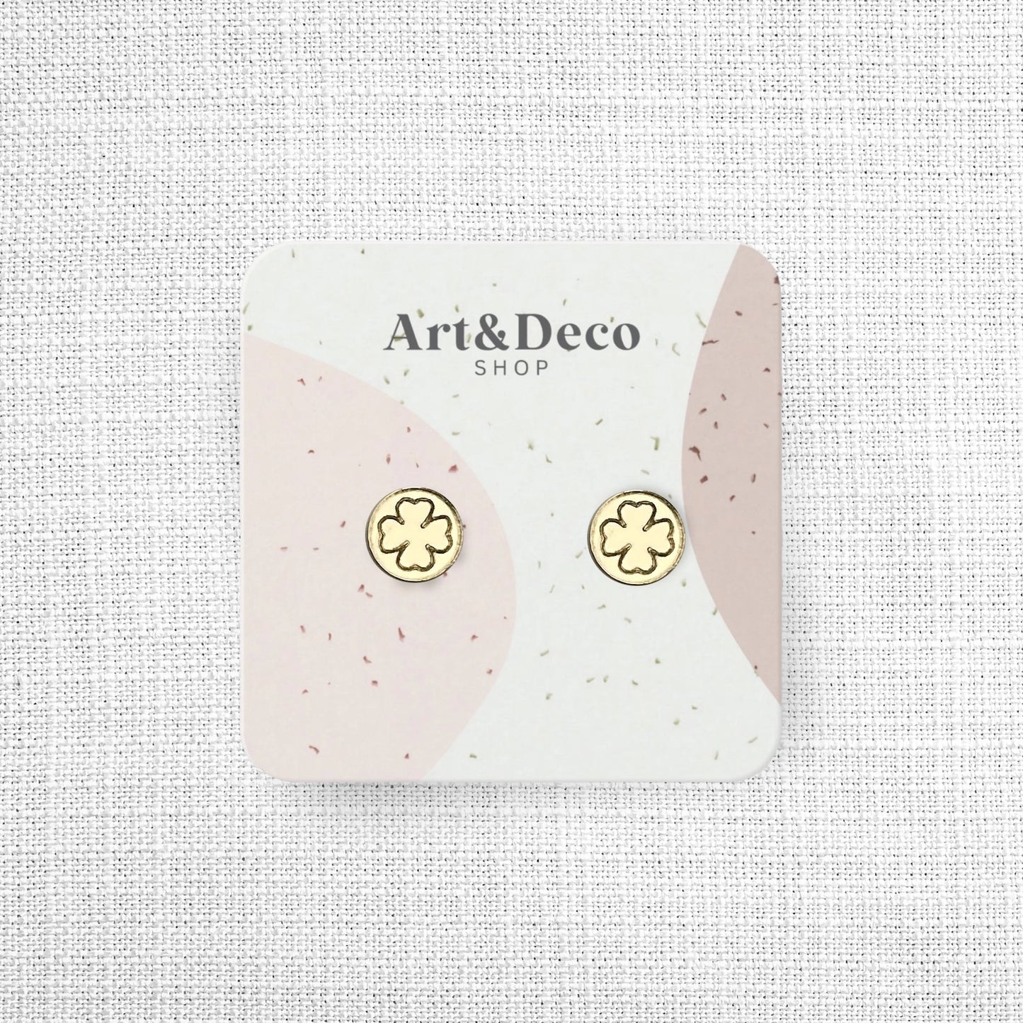 Clover Stud Earrings - Multiple Colors