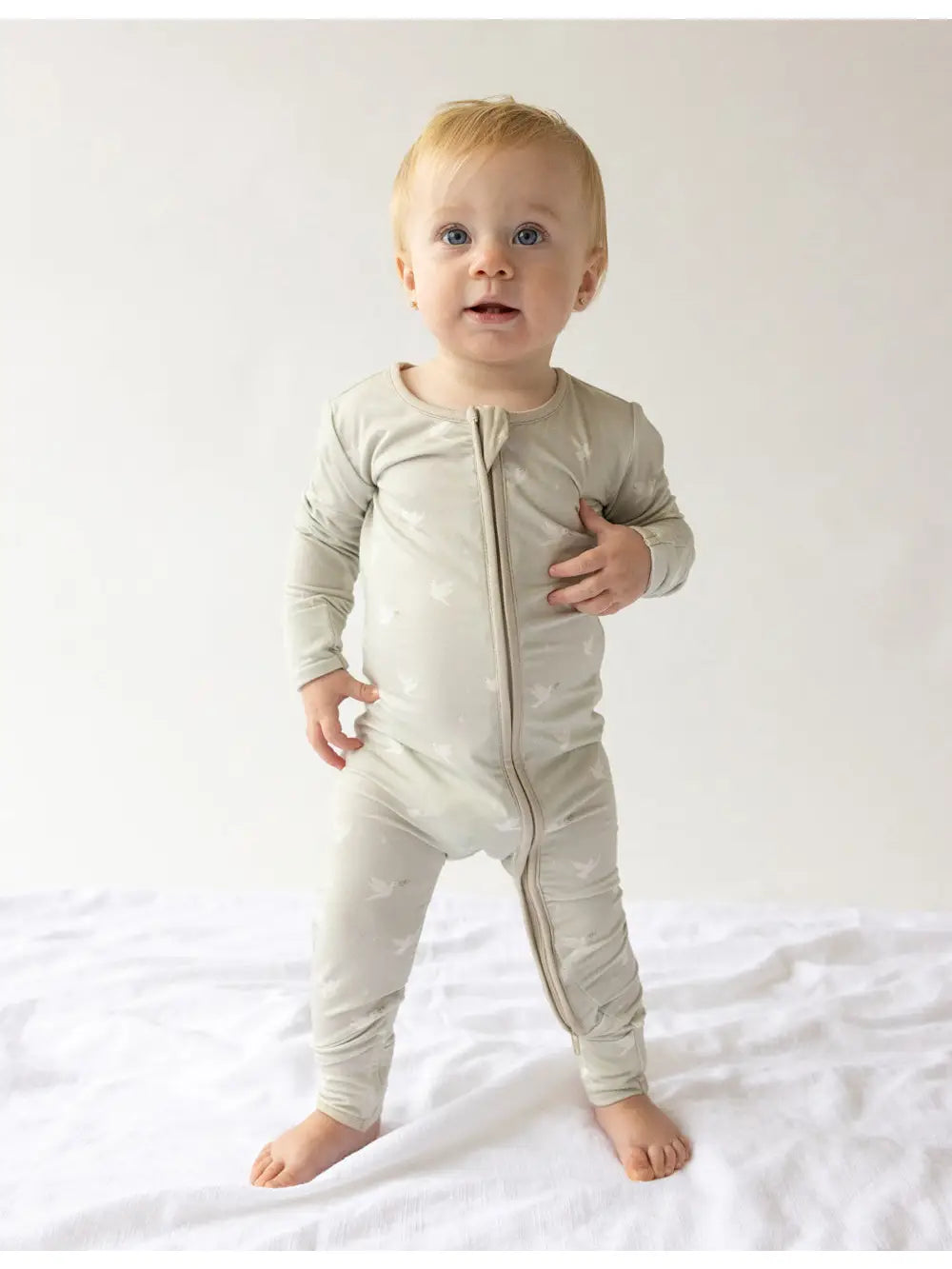 Peace Bamboo Convertible Footed Onesie