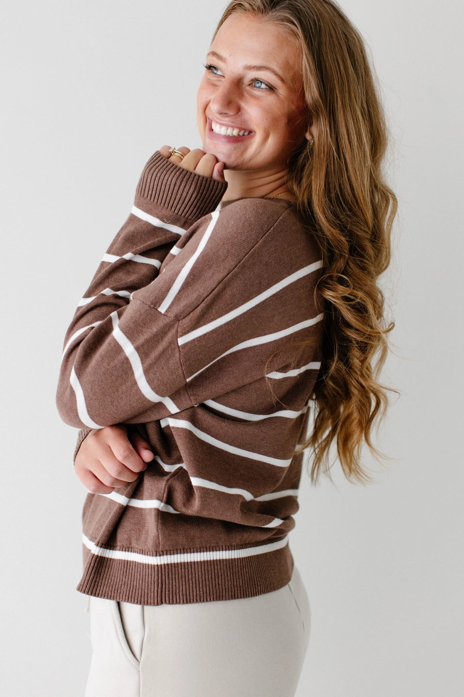 Classic Stripe Cotton Sweater