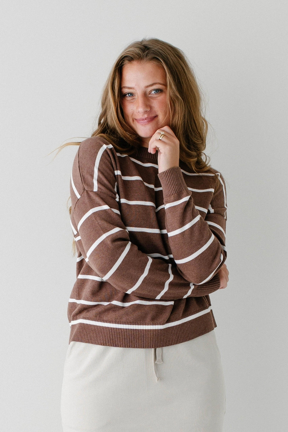 Classic Stripe Cotton Sweater
