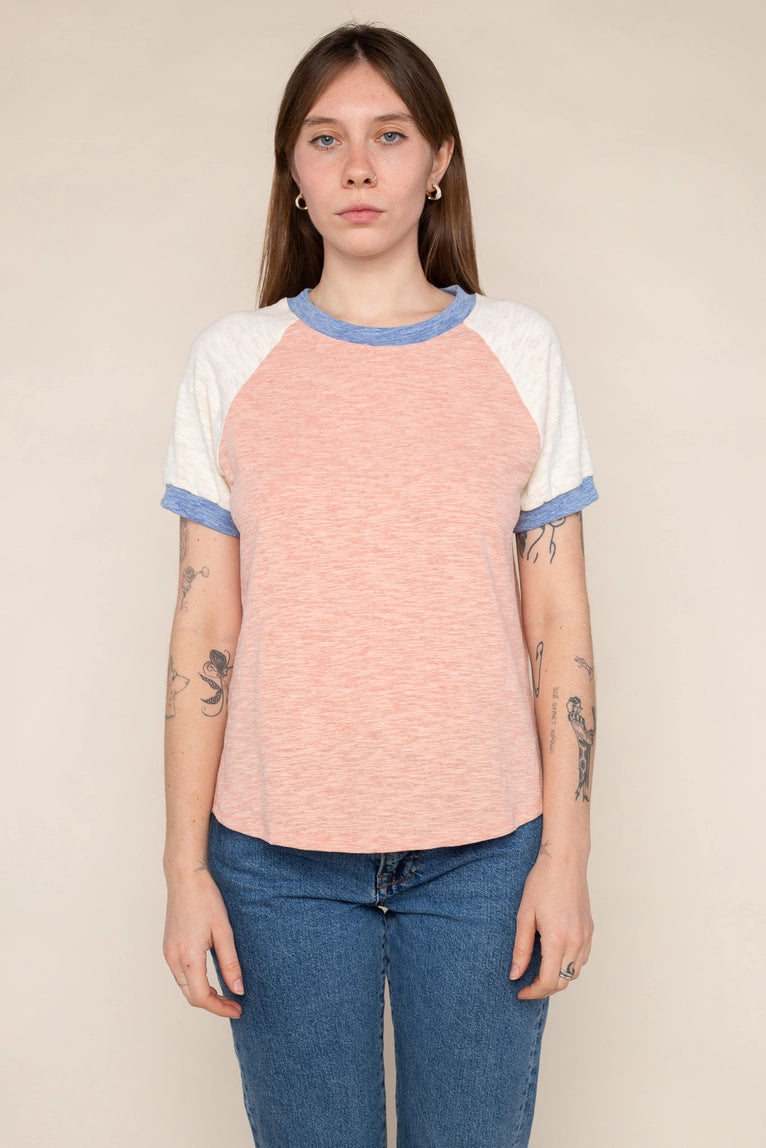 Color Blocked Ringer Tee