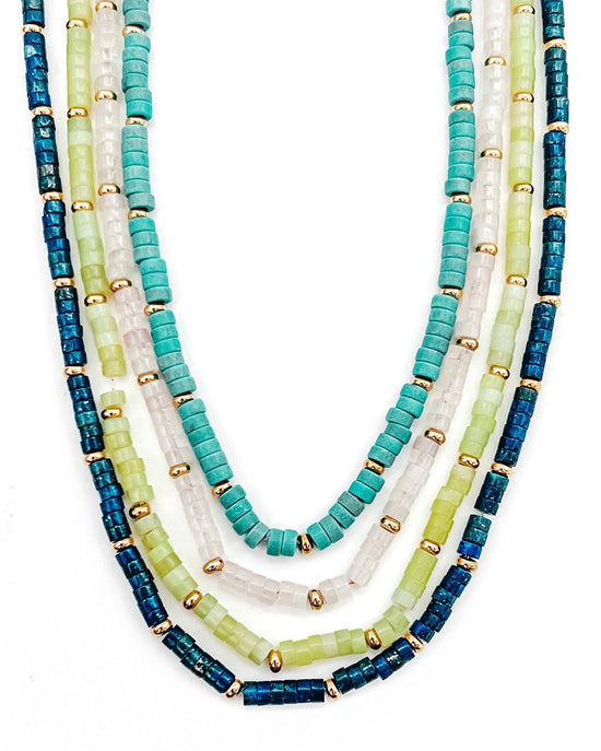 Load image into Gallery viewer, Lucy Beaded Necklace - Multiple Color Variations Available
