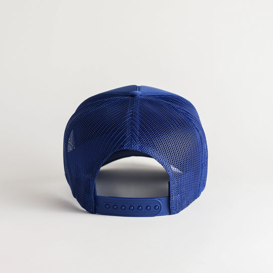 Load image into Gallery viewer, Heart Blue Trucker Hat
