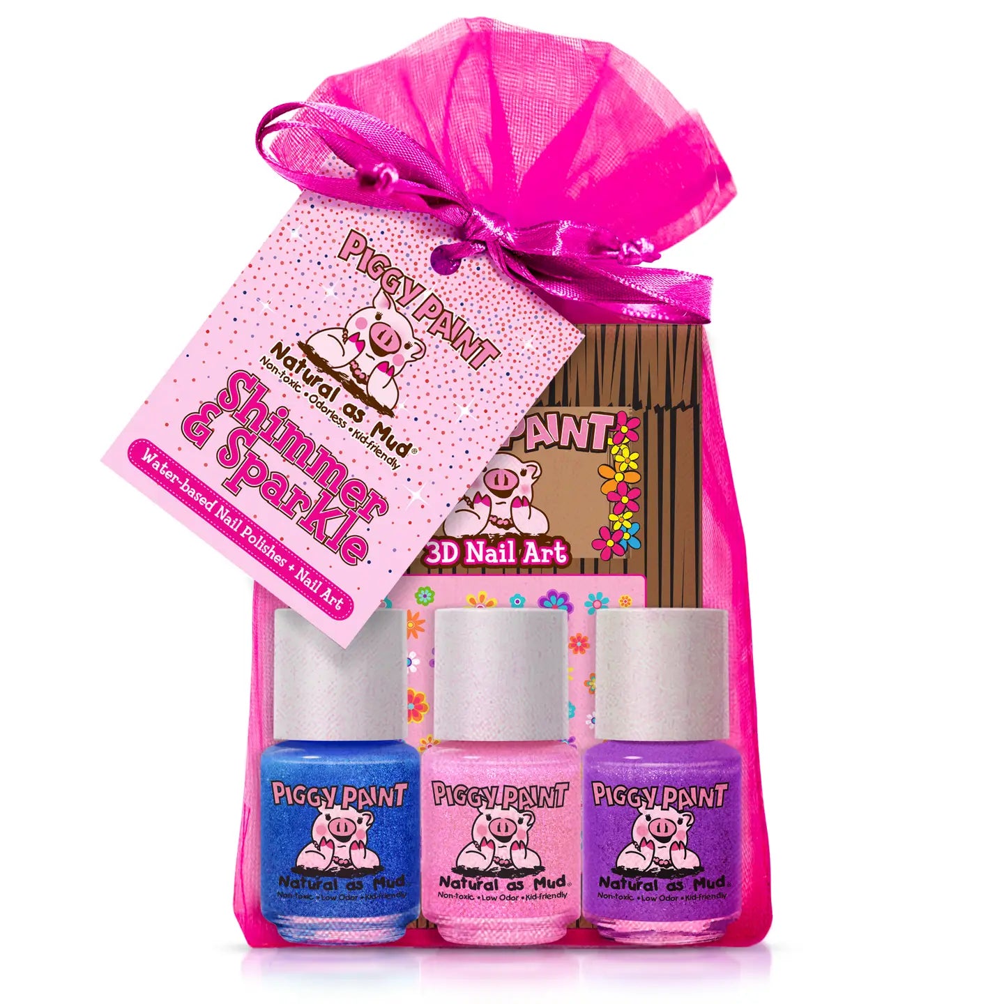 Shimmer & Sparkle Non-Toxic Kids Nail Polish Gift Set