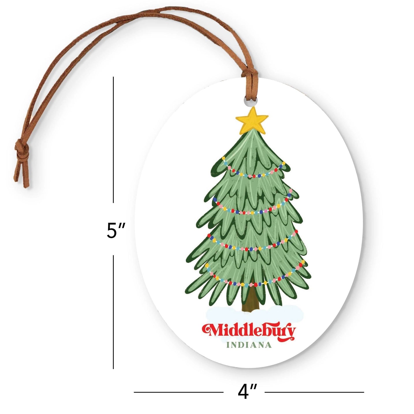 Christmas Tree Ornament - Middlebury, IN