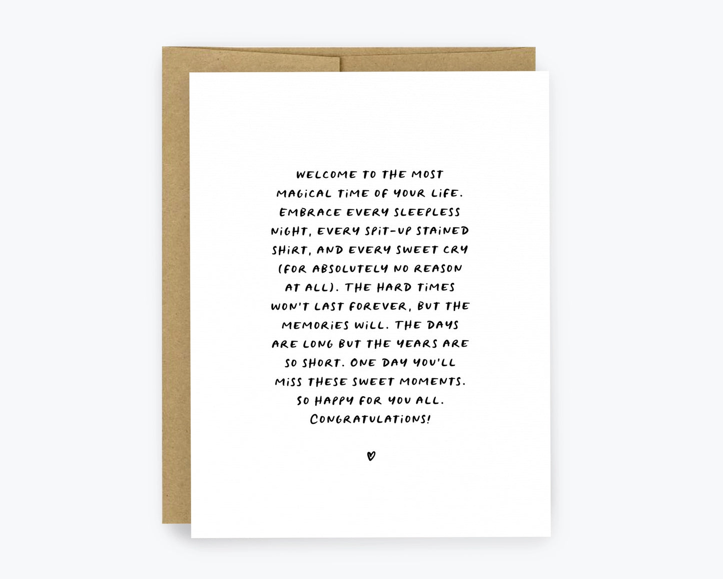 Heartfelt New Baby Card