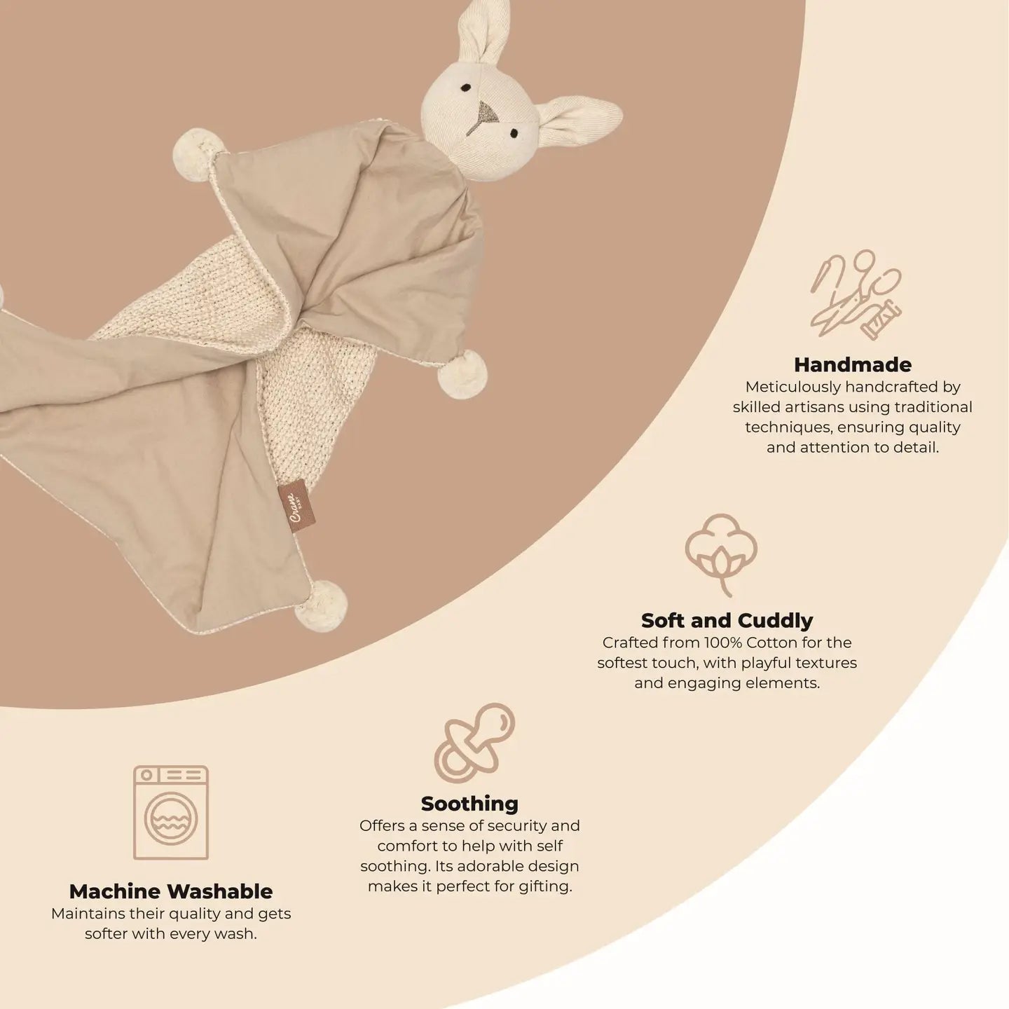 Ollie the Bunny - Organic Lovey Blanket