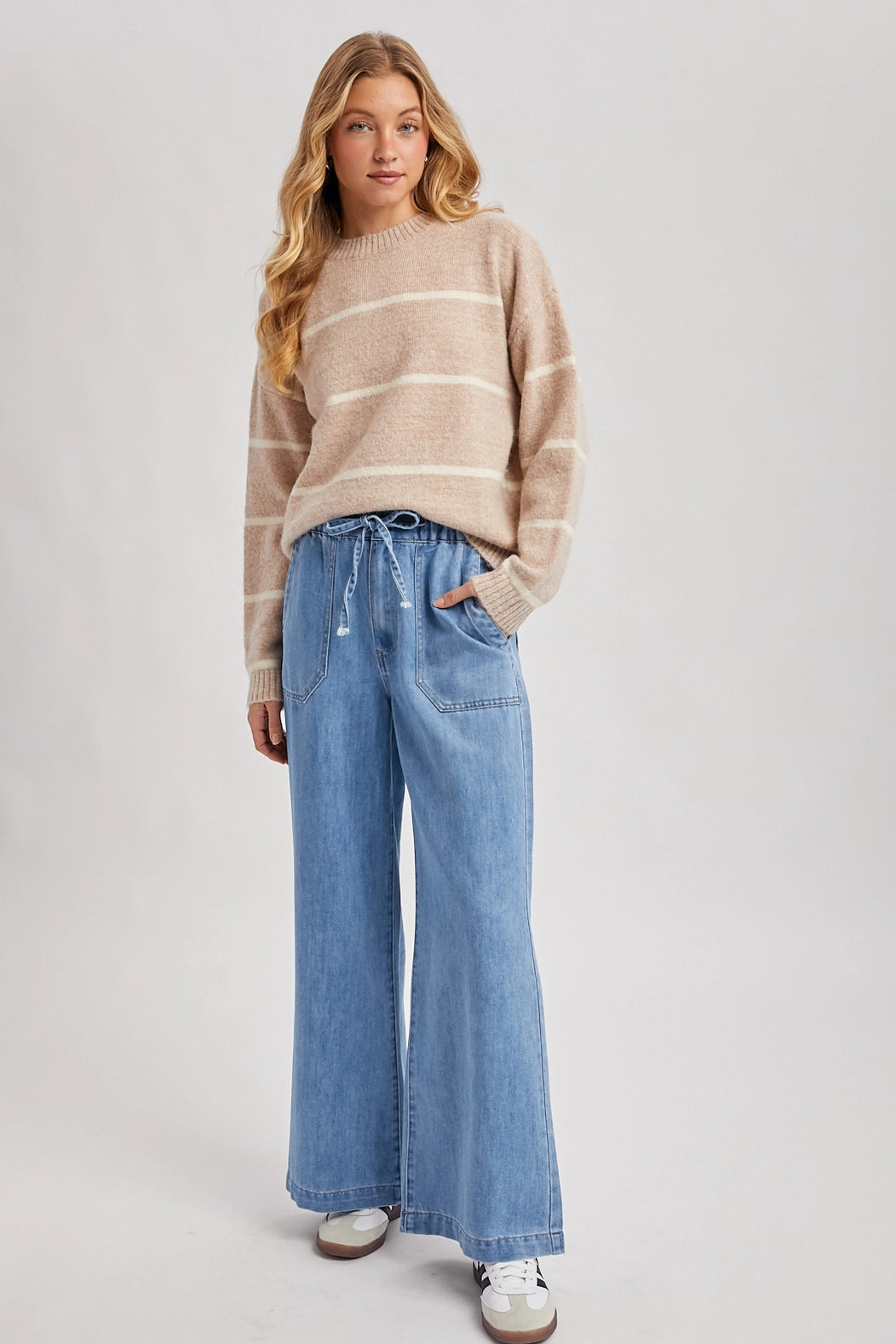 Denim Wide Leg Jeans