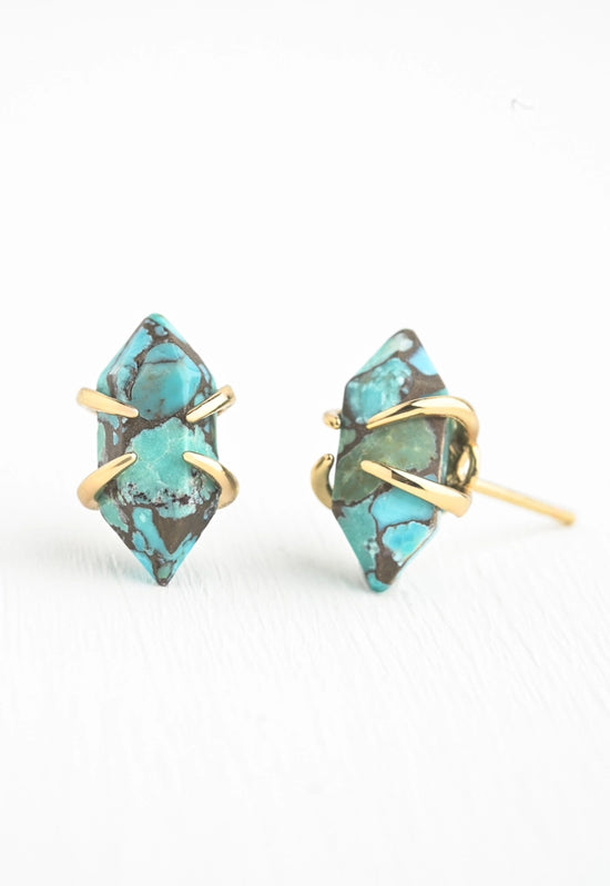 Elevated Turquoise Studs