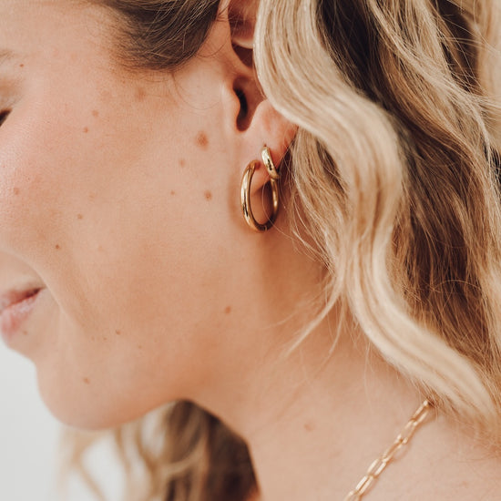 Sweetheart Hoop Earrings