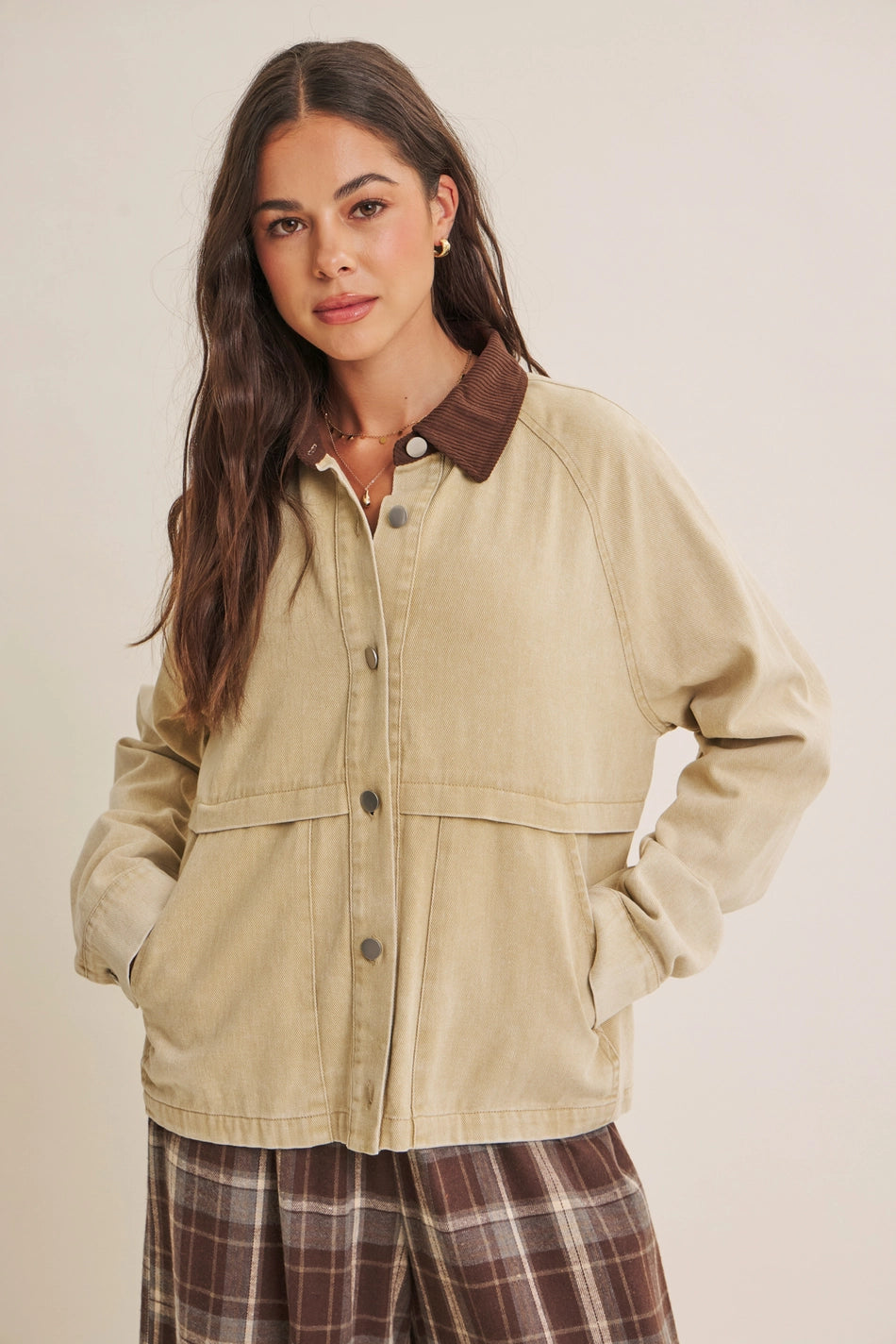Timeless with A Twist Cotton Twill Jacket