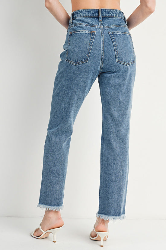 High Rise Straight Leg Jeans